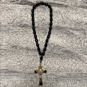 Black Detailed Cross For Car